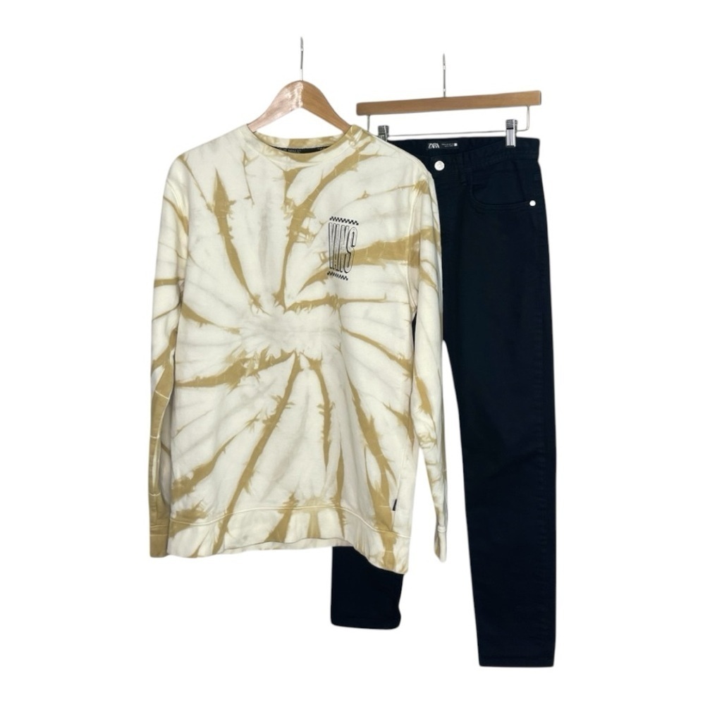 Vans Tall Type II Crew Neck Tie dye Sweatshirt M - Picture 2 of 9